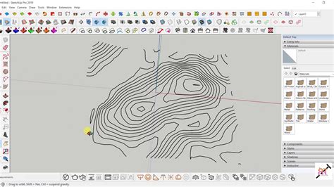 Contours Using Sketchup Without Any Extra Plugins Youtube