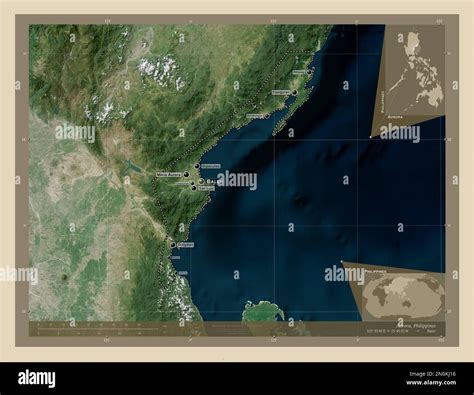 Aurora Province Of Philippines High Resolution Satellite Map