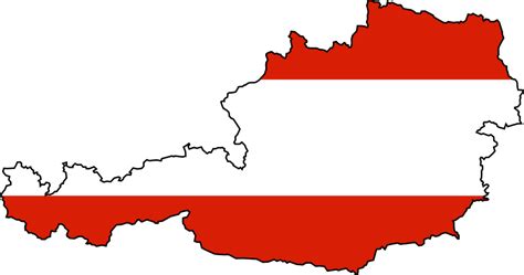 Flag Map of Austria - MapSof.net