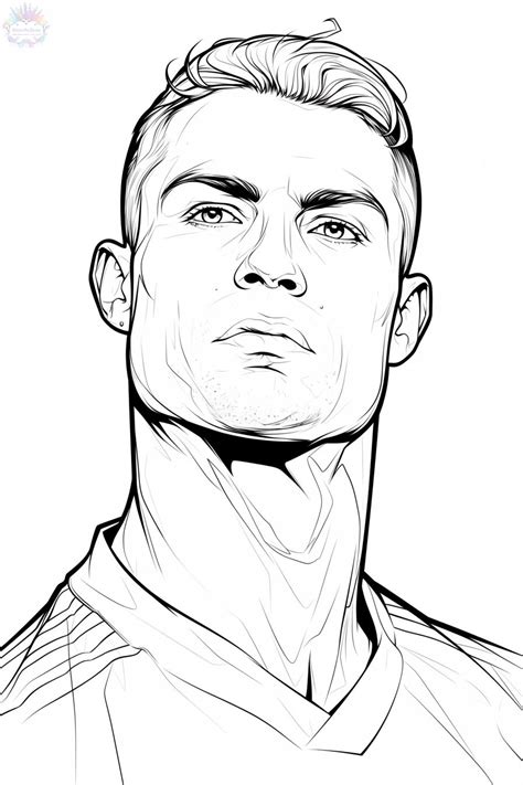 Cristiano Ronaldo Para Colorir De Desenhos Para Imprimir