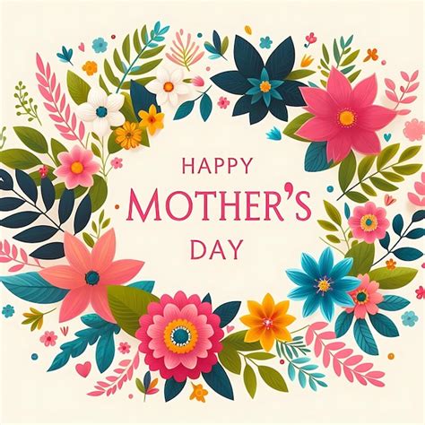 Premium Photo Floral Mothers Day Background