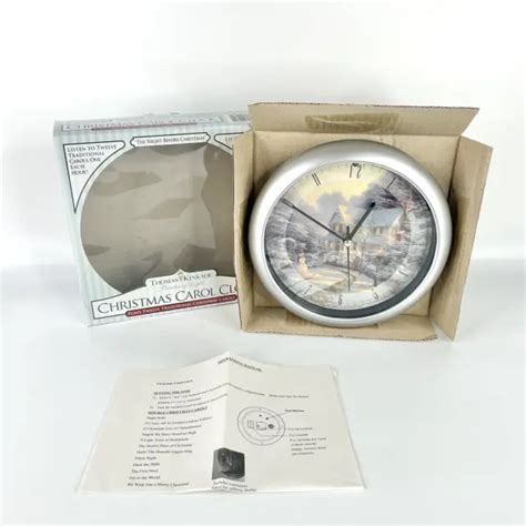 THOMAS KINKADE CHRISTMAS Carol Clock Painter Of Light The Night Before