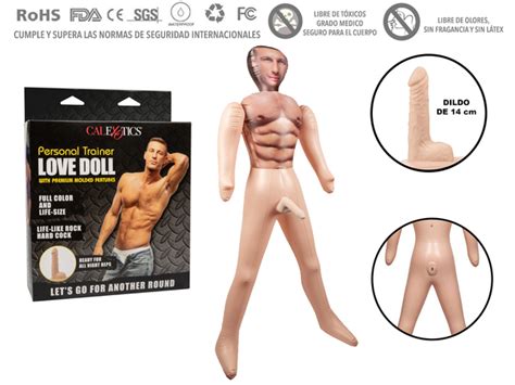 393 Muñeco inflable male sex doll dildo realista personal trainer