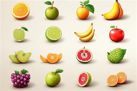 Premium AI Image | Fruits White Background