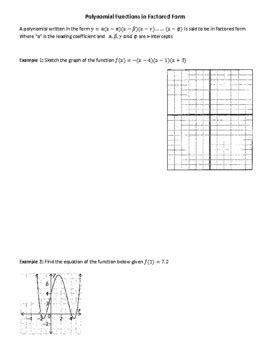 MHF4U Unit 2 Polynomial Functions Equations Inequal NELSON Ontario