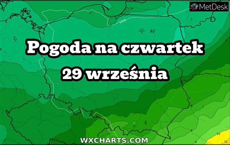 Pogoda Na Czwartek Wrze Nia Obszar Obni Onego Ci Nienia