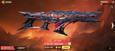 Garena Max Mythic Kilo 141 Demonsong Full Draw With 4 Legendary Guns