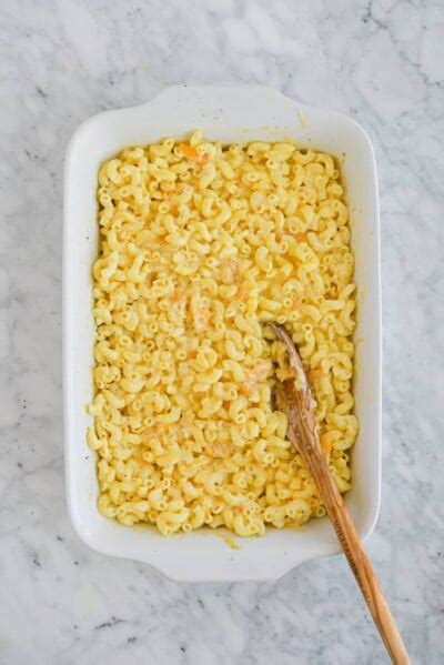 Easiest Oven Baked Mac And Cheese Dump And Bake Fed And Fit