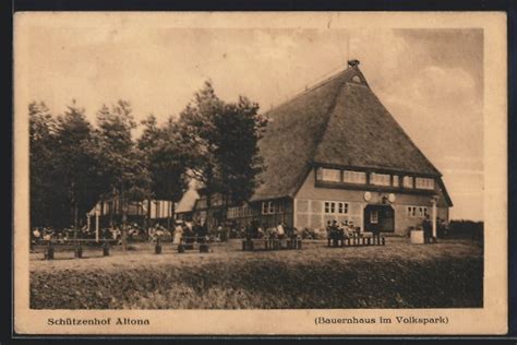 Ak Hamburg Altona Gasthaus Sch Tzenhof Altona Bauernhaus Im Volkspark