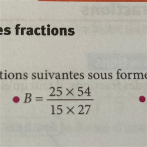 Simplifier La Fraction Suivante Svp Merciiii Nosdevoirs Fr