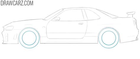 How To Draw A Nissan Skyline