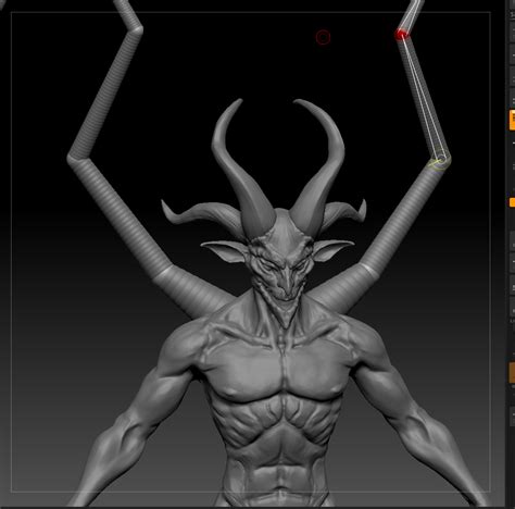 Demon Sculpting Process Behance