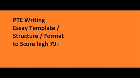 Pte Academic Writing Essay Format Template And Structure In Pte Real