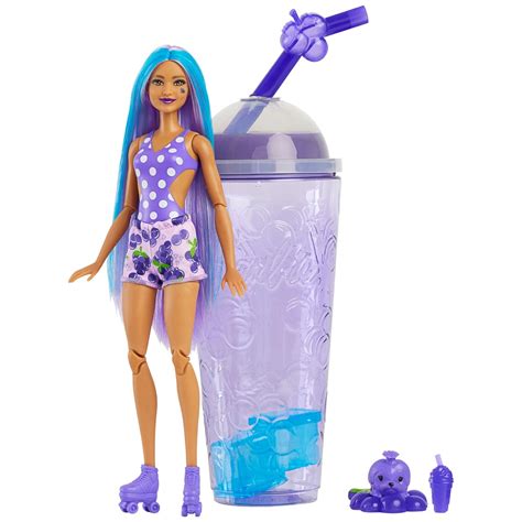 Barbie Pop Reveal Fruit Series Grape Fizz Scented Doll And Surprises