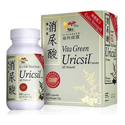 Buy Vita Green Uricsil Urinary Uric Acid Herbal Supplement Capsules