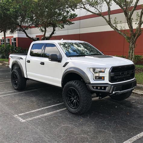 Ford Raptor White With Black Rims