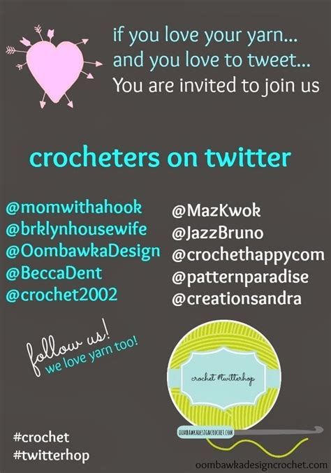 Link Share Wednesday Party Oombawka Design Crochet