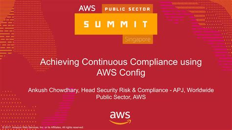 Achieving Continuous Compliance Using Aws Config Aws Public Sector