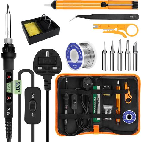 Soldering Iron Kit W Lcd Adjustable Temperature C In