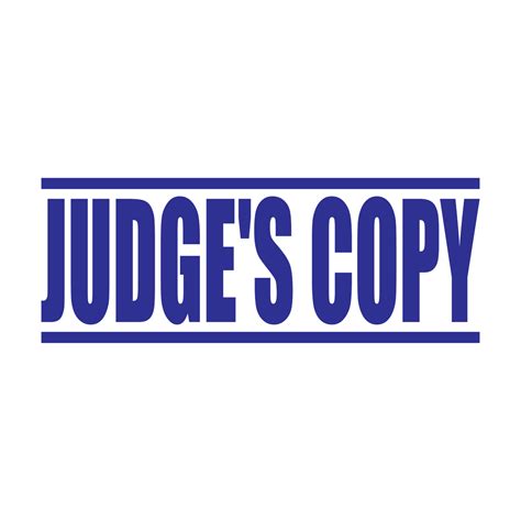 Judges Copy Stamp Stamp Lab