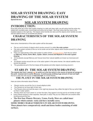 Solar System Drawing Pdf