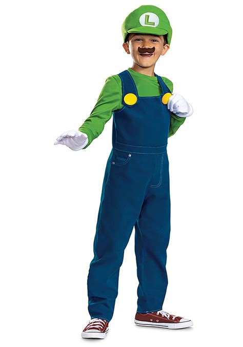 Kid S Super Mario Bros Premium Luigi Costume