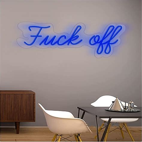 Bonoco Letrero De Ne N Personalizado Con Luz Led De Ne N Para Fuck Off