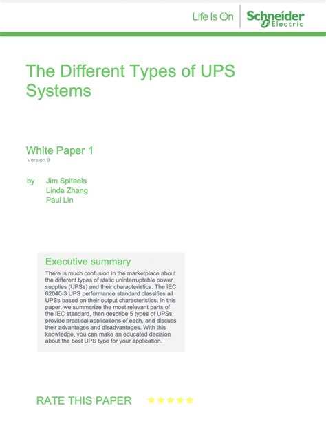 Understanding the different types of UPS systems - EfficiencyIT