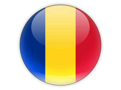 Round Icon Illustration Of Flag Of Romania