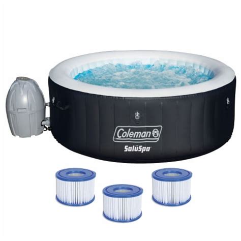Coleman SaluSpa Person Inflatable Hot Tub Spa With Filter Cartridge Refills Piece Kroger