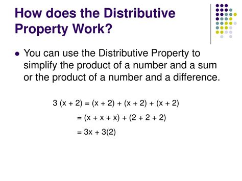 Ppt The Distributive Property Powerpoint Presentation Free Download