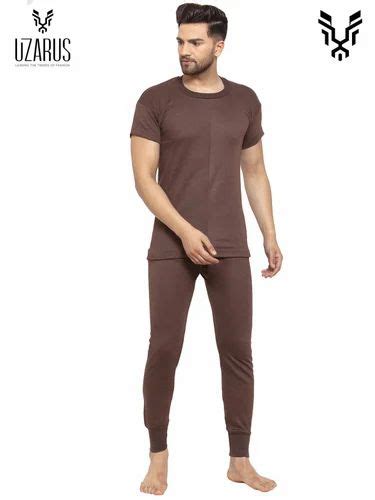 Warm Cotton Blend Mens Thermal Halfsleevs R Neck Set At Rs 240piece In Agra