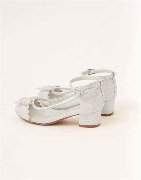 Butterfly Princess Heels Silver