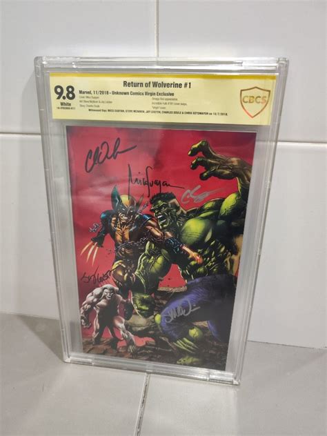 Cbcs Signature Slab Return Of Wolverine Unknown Comics Virgin