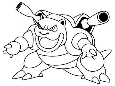 Blastoise Coloring Sheet