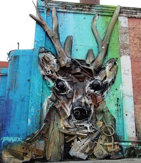 Junk Art By Bordalo In Stavanger Norway 9 15 LP Murals Street Art