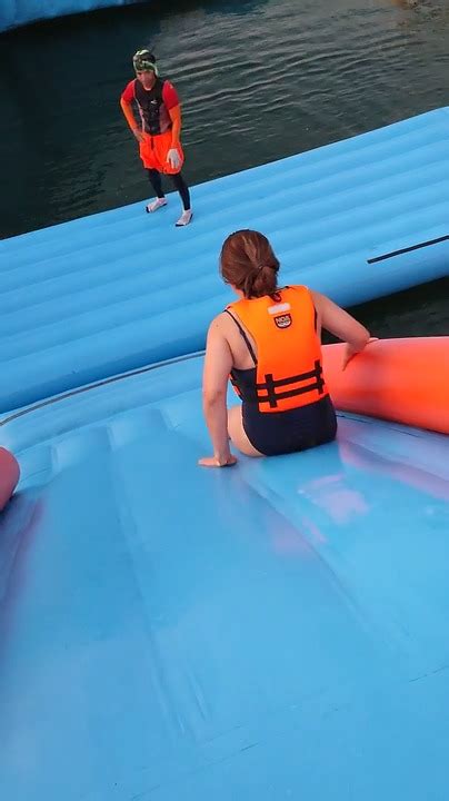 Mom Falls Into Water While Sliding Down Water Slide Jukin Licensing