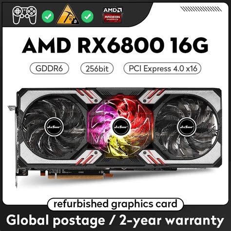 Jieshuo Tarjeta Gr Fica De V Deo Amd Rx Gb Gddr Bit Gpu