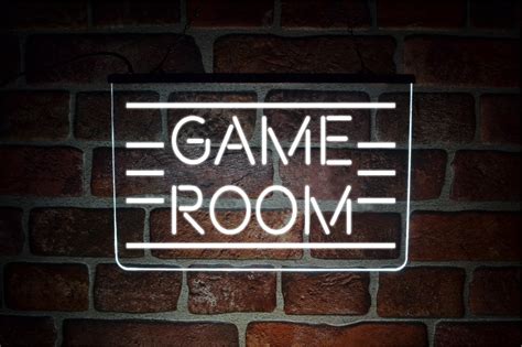 Game Room Led Neon Light Sign Hanging Lit Up Usb Wall Etsy Uk