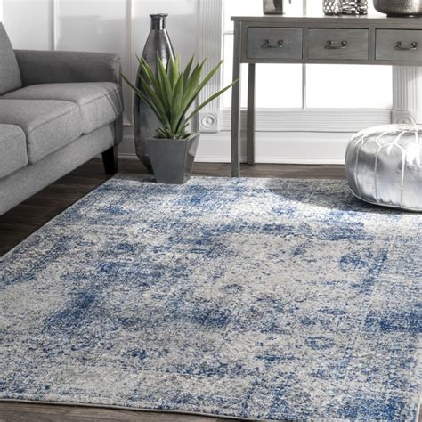 Blue Rug Living Room - HMDCRTN