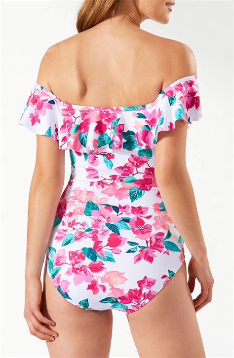Tommy Bahama Bougainvillea Off the Shoulder One-Piece Swimsuit