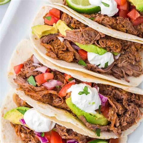 Slow Cooker Shredded Beef Tacos Fantabulosity