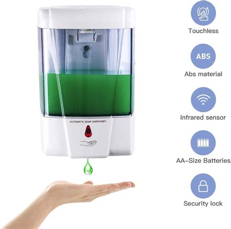 Plussen Automatic Soap Dispenser Wall Mounted Sensor Soap Dispenser