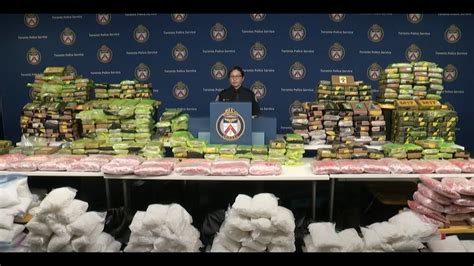 TorontoPolice Project Finito News Conference Largest Drug Seizure In