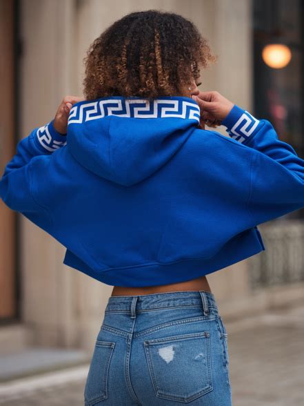 Zeta Phi Beta Cropped Hoodie With Greek Letters Divine Nine Designs