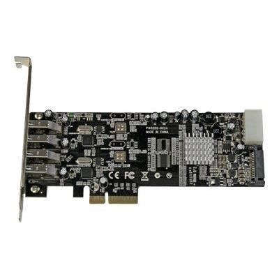 STARTECH Carte contrôleur PCI Express à 4 ports USB 3 0 avec 2 voies