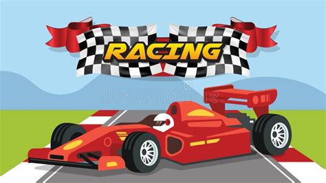 Formula 1 Race Car Vector Sports Car Stock Vector Illustration Of