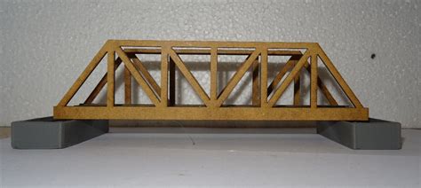 Kastenbrücke Spur H0 1 87 Bausatz Brücke Eingleisig MDF Platte Lasercut