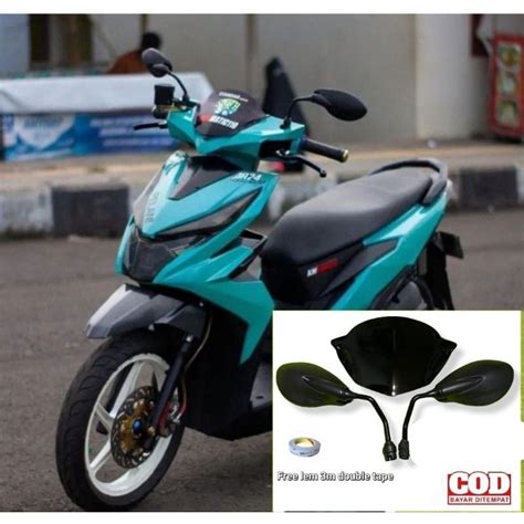 Jual Paket Visor Variasi All New Honda Beat Esp Plus Kaca Spion X