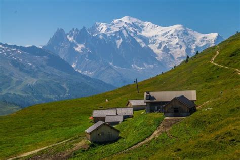 Premium Photo | Landscape of the Alps in France in summer